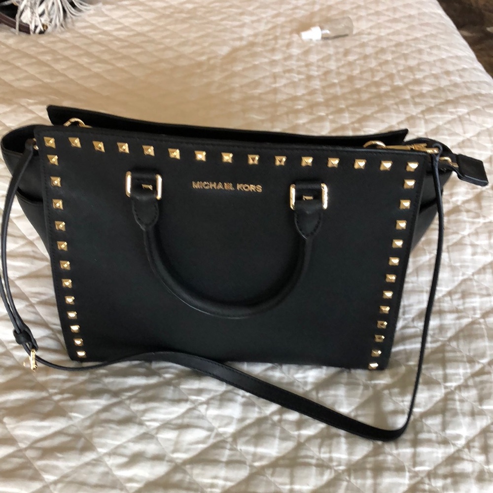 Michael Kors black studded tote bag BRAND NEW
